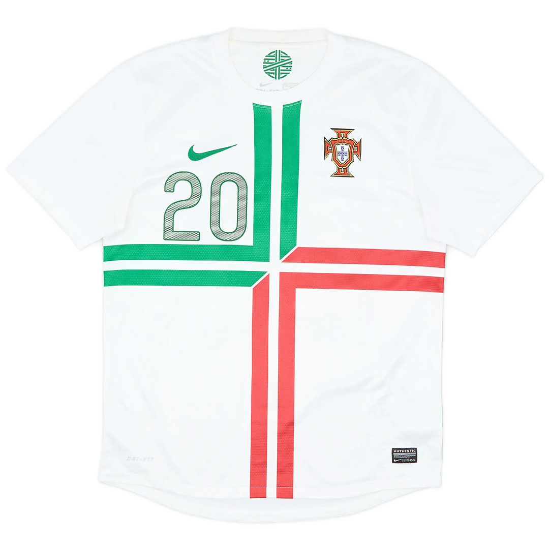 DECO #20 Portugal Retro Away Jersey Euro Cup 2012 - Reps Jerseys