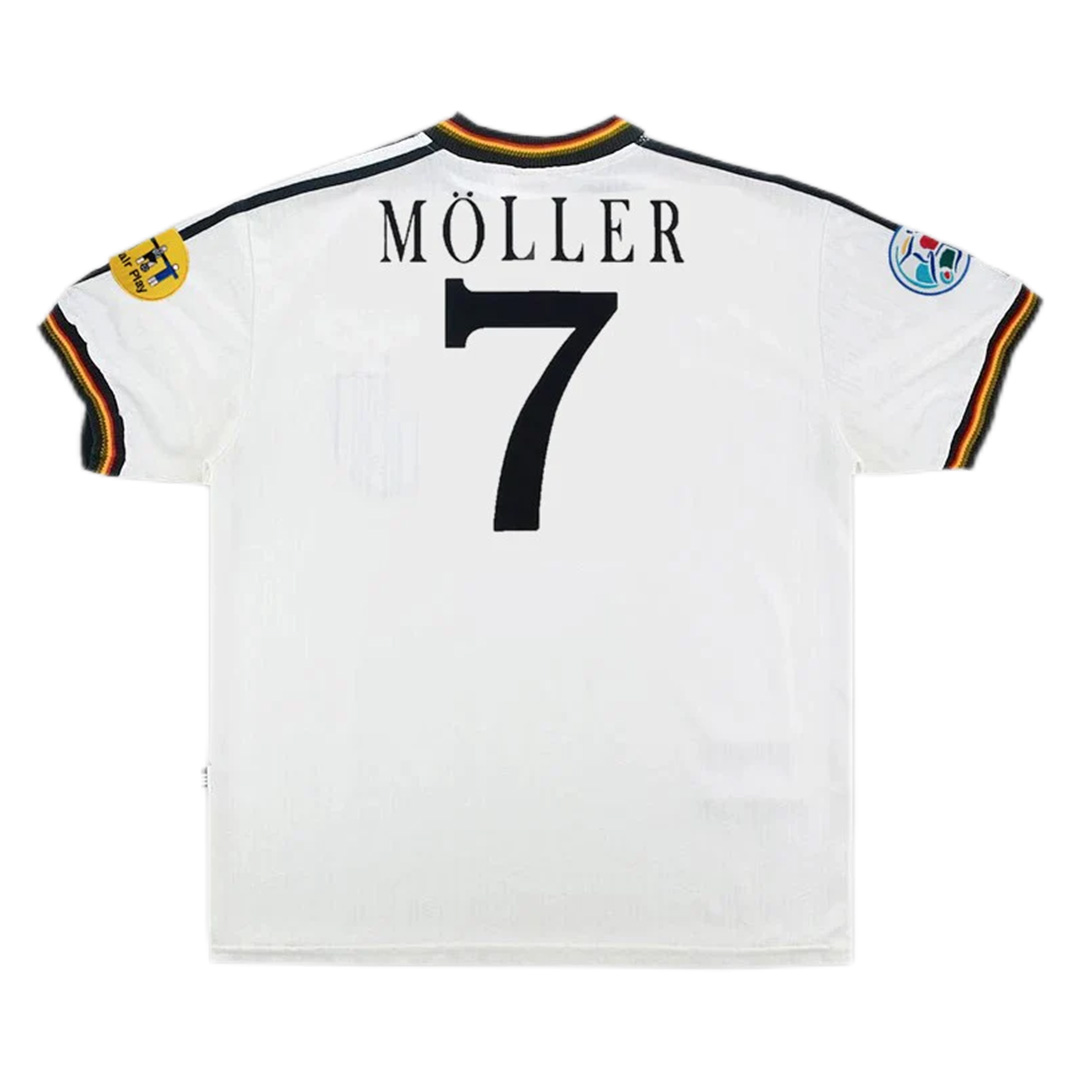 Germany MÖLLER #7 Retro Jersey Home Euro Cup 1996 - Reps Jerseys