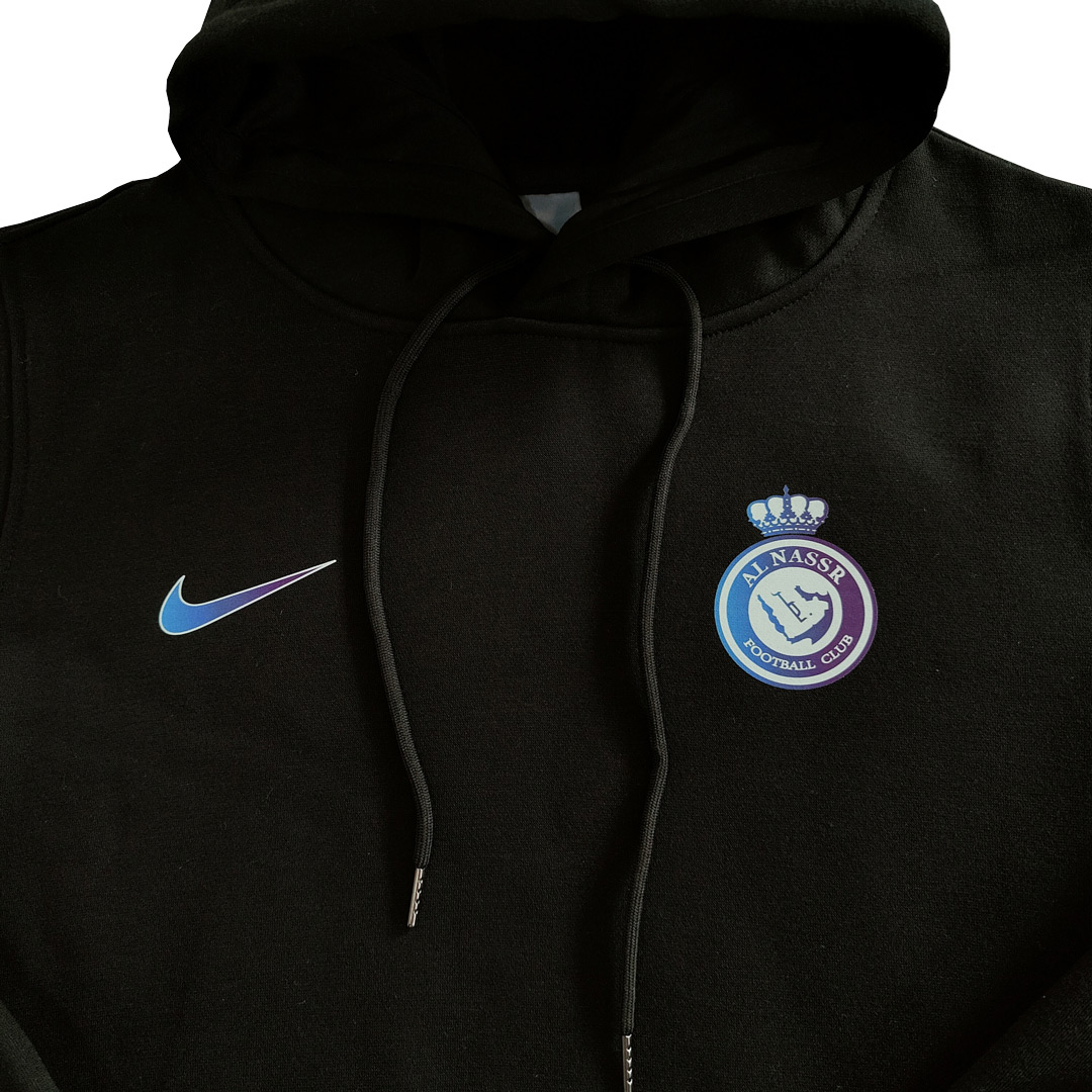 Al Nassr Sweater Hoodie Black 2023/24 - Reps Jerseys