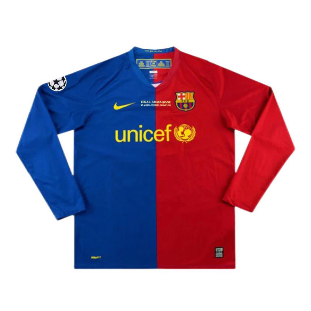 Barcelona Messi #10 UCL Final Retro Long Sleeve Home 2008/09 - Reps Jerseys