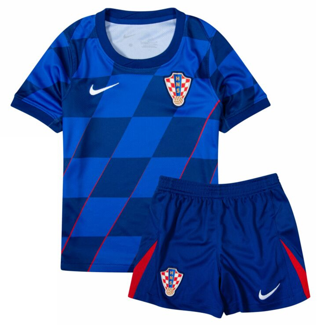 Kids Croatia Away Jersey Kit Euro 2024 - Reps Jerseys