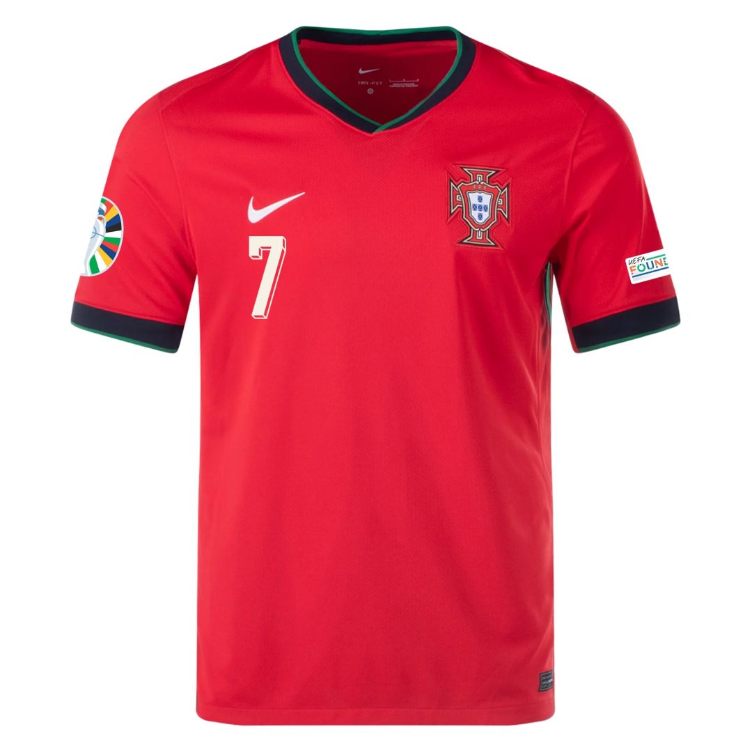 [Super Replica] Ronaldo #7 Portugal Home Jersey Euro 2024 - Reps Jerseys