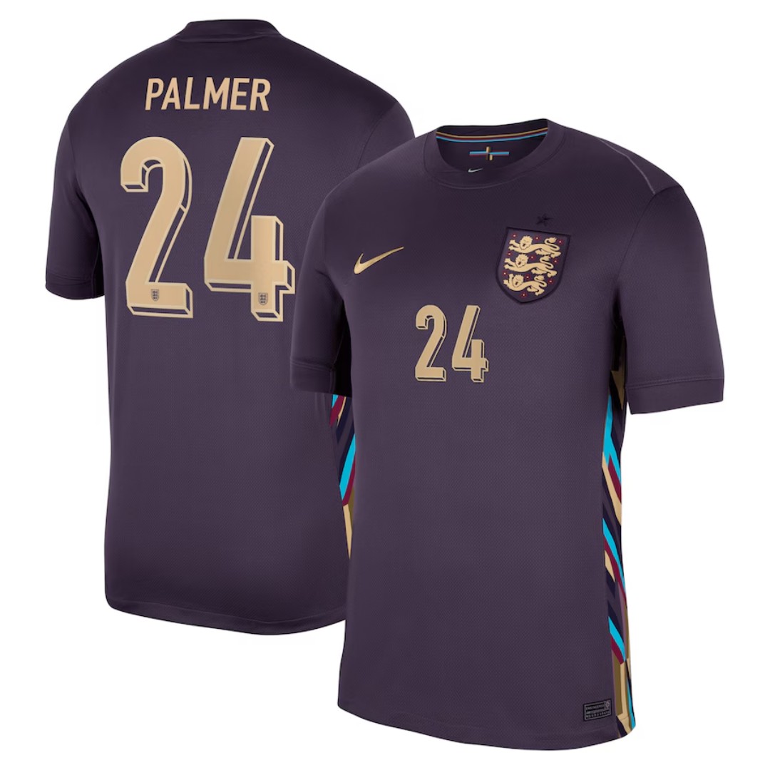 [Super Replica] PALMER #24 England Away Jersey 2024 - Reps Jerseys