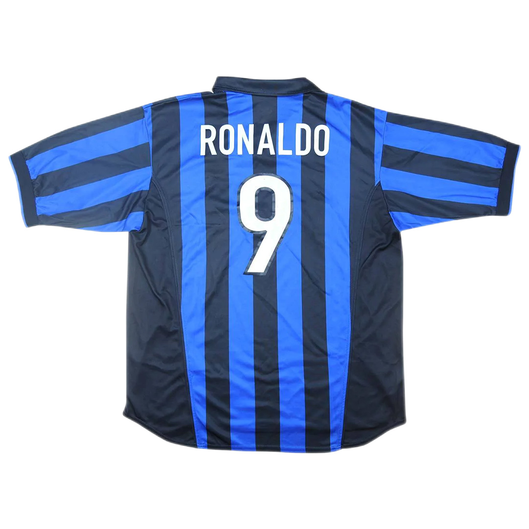 Ronaldo #9 Retro Inter Milan Home Jersey 1998/99 - Reps Jerseys