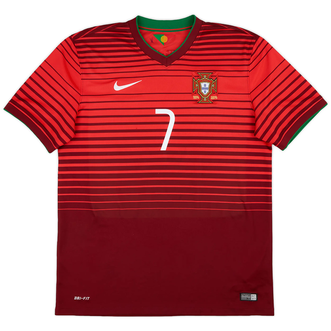 RONALDO #7 Retro Portugal Home Jersey 2014 - Reps Jerseys