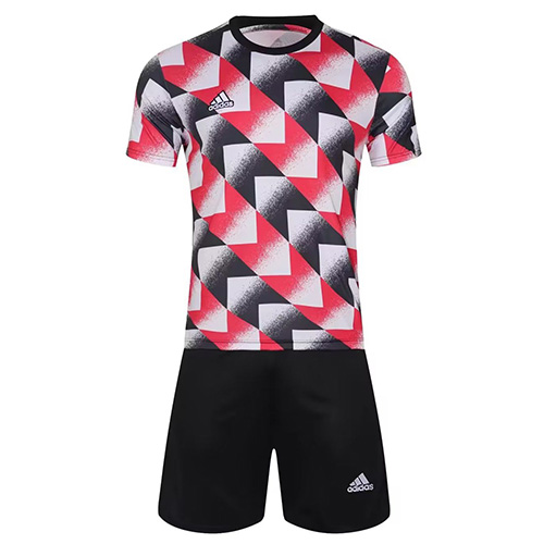 Customize Team Jersey Kit(Shirt+Short) Red&Black 728 - Reps Jerseys