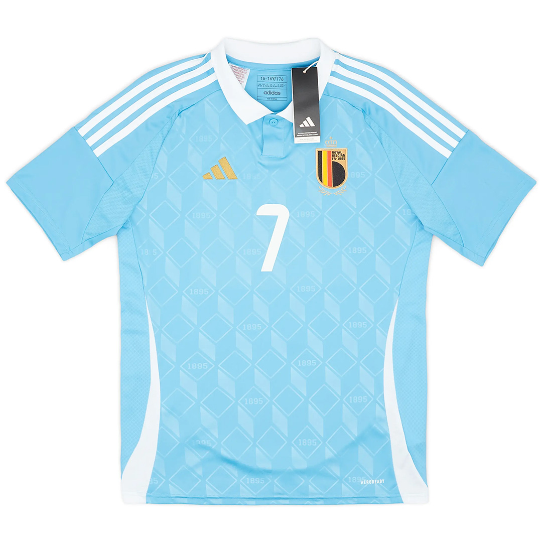 De Bruyne #7 Belgium Away Jersey EURO 2024 - Reps Jerseys