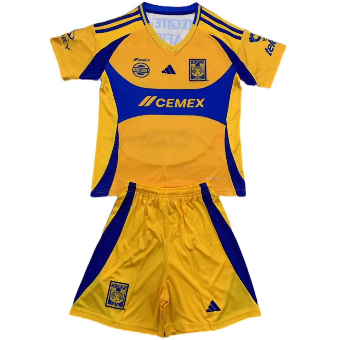 Kids Tigres UANL Home Jersey Kit 2024/25 - Reps Jerseys