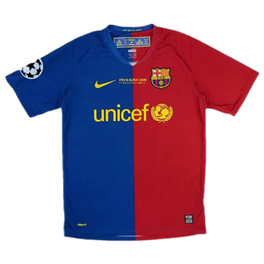 Messi #10 Barcelona UCL Final Retro Home Jersey 2008/09 - Reps Jerseys
