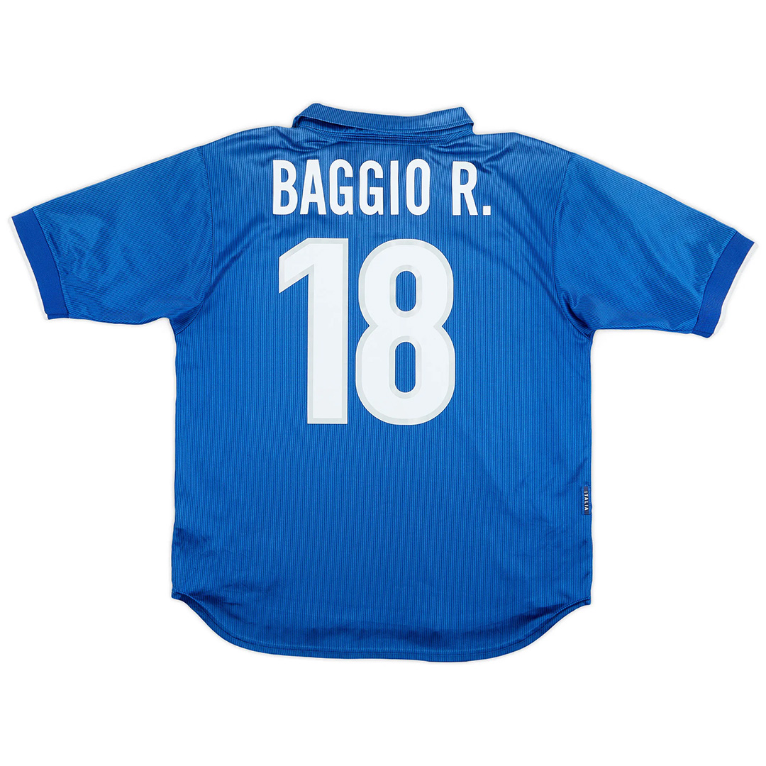 Baggio R. #18 Italy Retro Jersey Home World Cup 1998 - Reps Jerseys