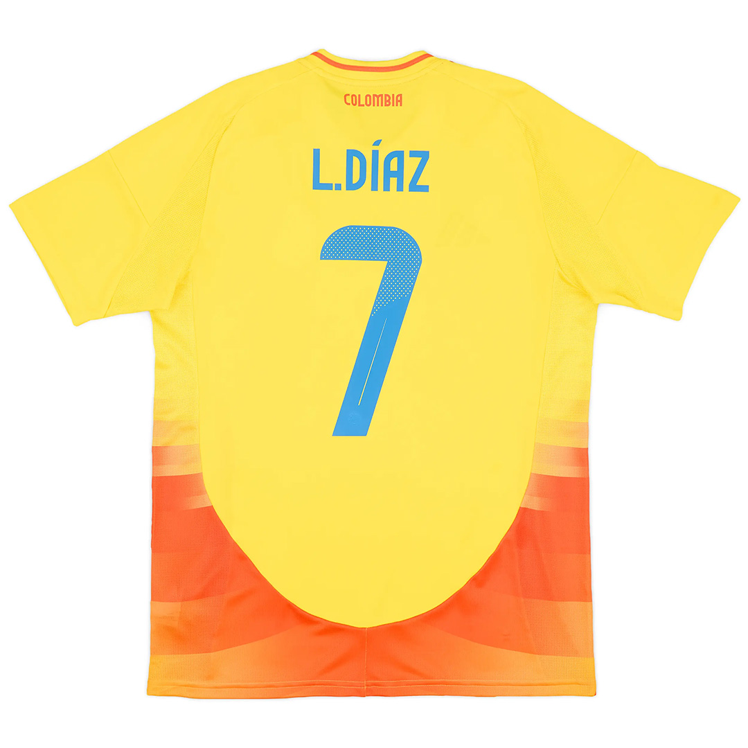 L.DÍAZ #7 Colombia Home Jersey Copa America 2024 - Reps Jerseys