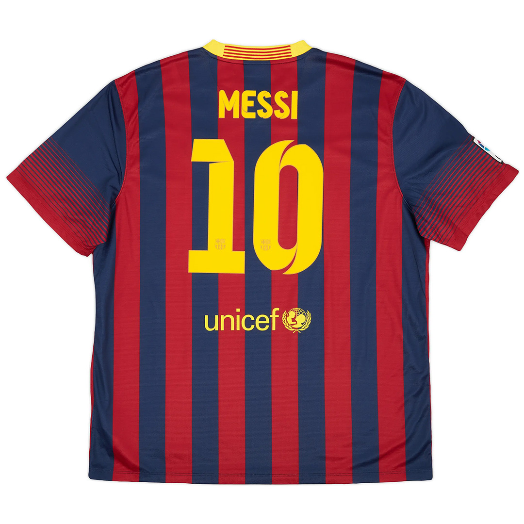 Messi #10 Retro Barcelona Home Jersey 2013/14 - Reps Jerseys
