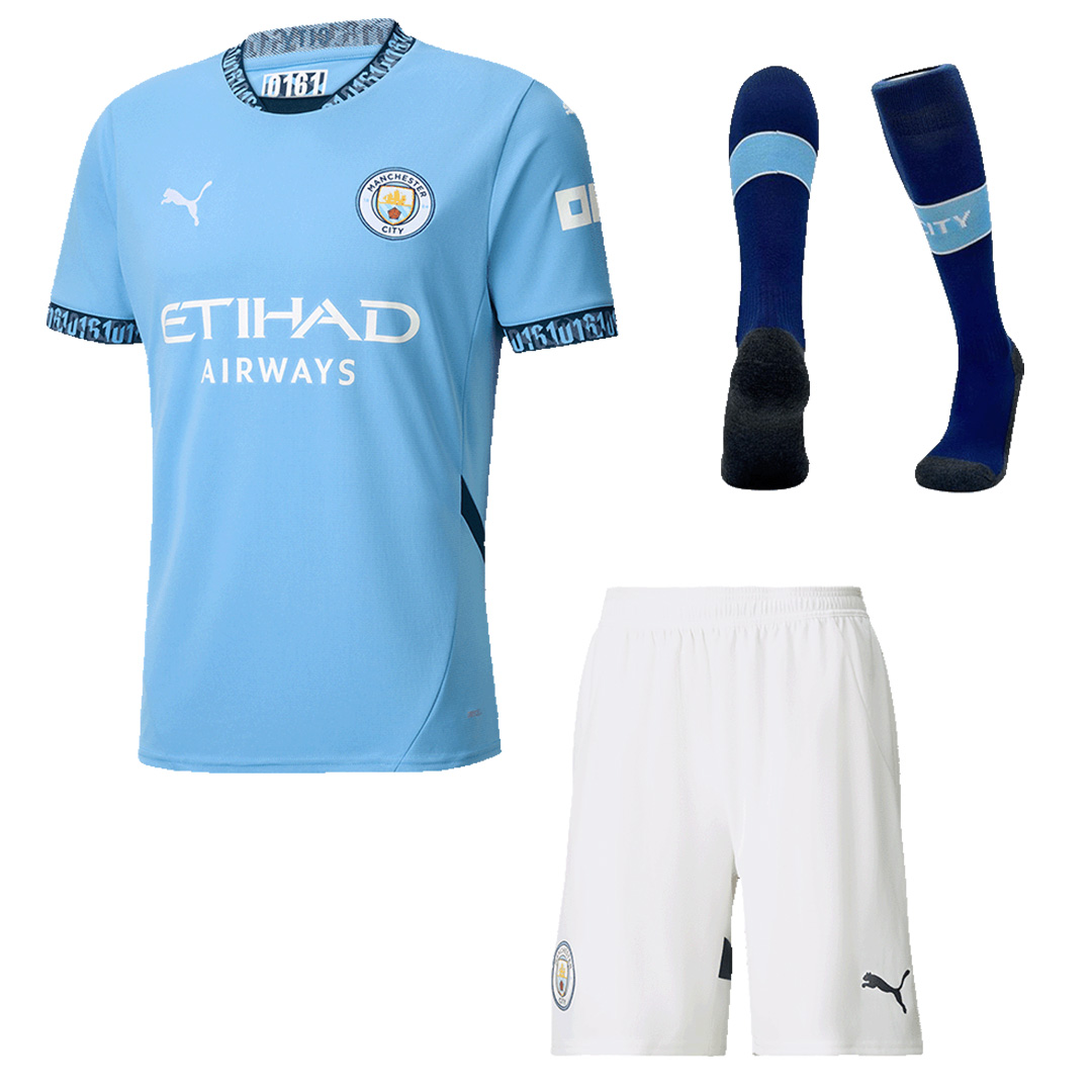 [Super Replica] Manchester City Home Whole Kit(Jersey+Shorts+Socks) 2024/25 - Reps Jerseys