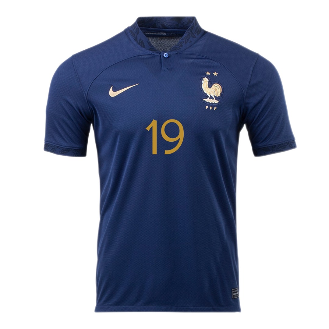 France BENZEMA #19 Jersey Home Replica World Cup 2022 - Reps Jerseys