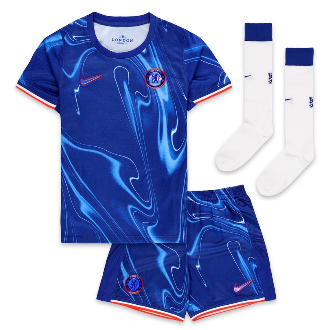 Kids Chelsea Home Full Kit(Jersey+Shorts+Socks) 2024/25 - Reps Jerseys