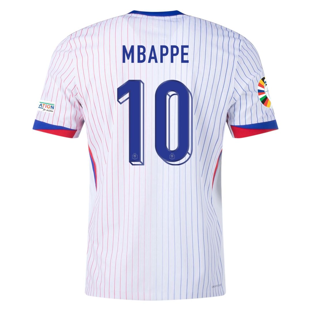 MBAPPE #10 France Away Jersey Player Version Euro 2024 - Reps Jerseys