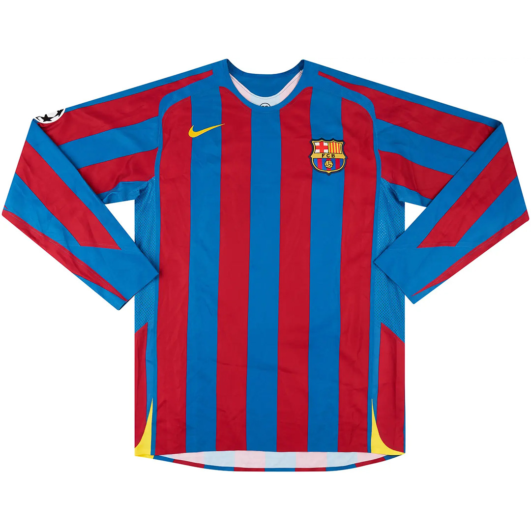 Barcelona Retro Long Sleeve Home Jersey 2005/06 - Reps Jerseys