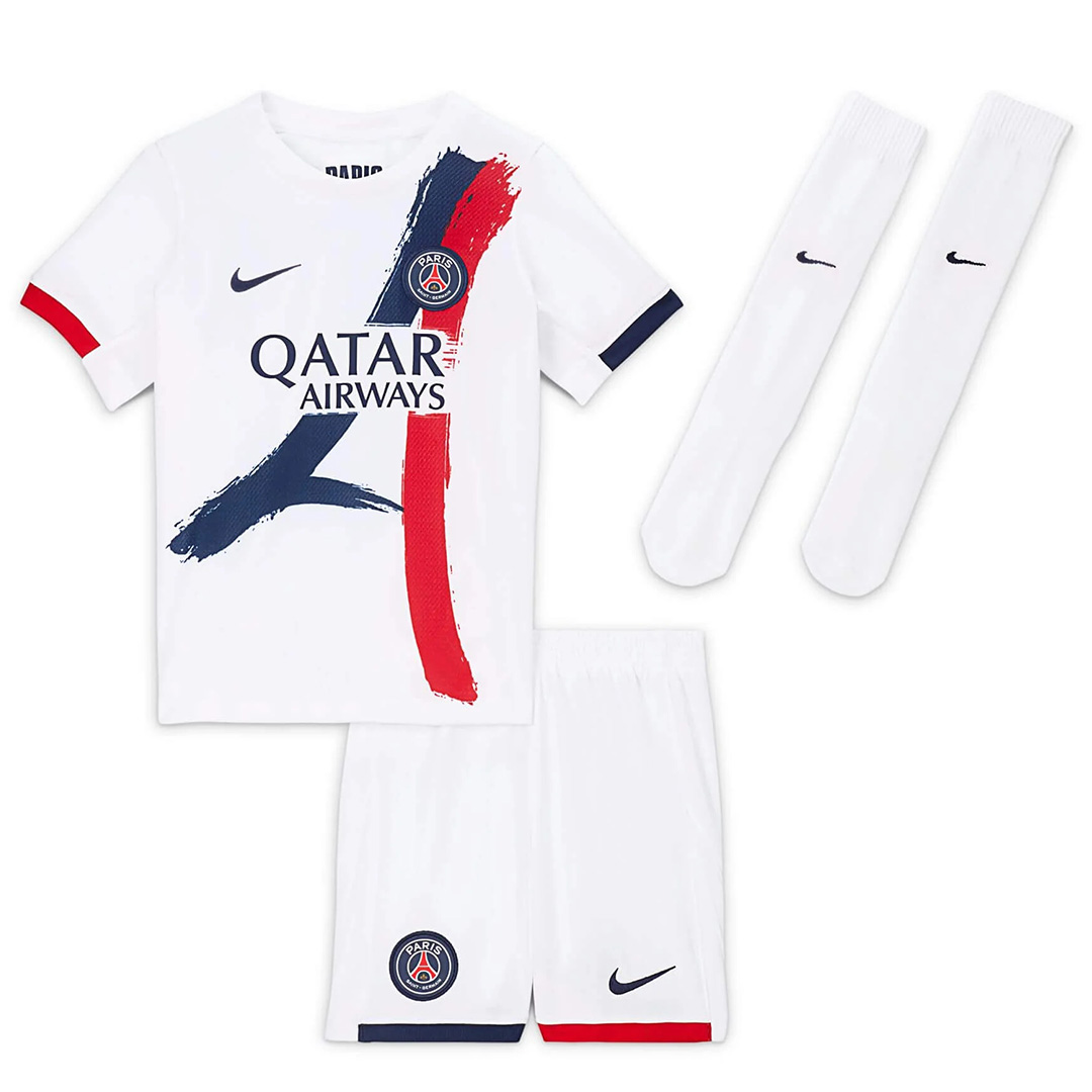 Kids PSG Away Full Kit(Jersey+Shorts+Socks) 2024/25 - Reps Jerseys