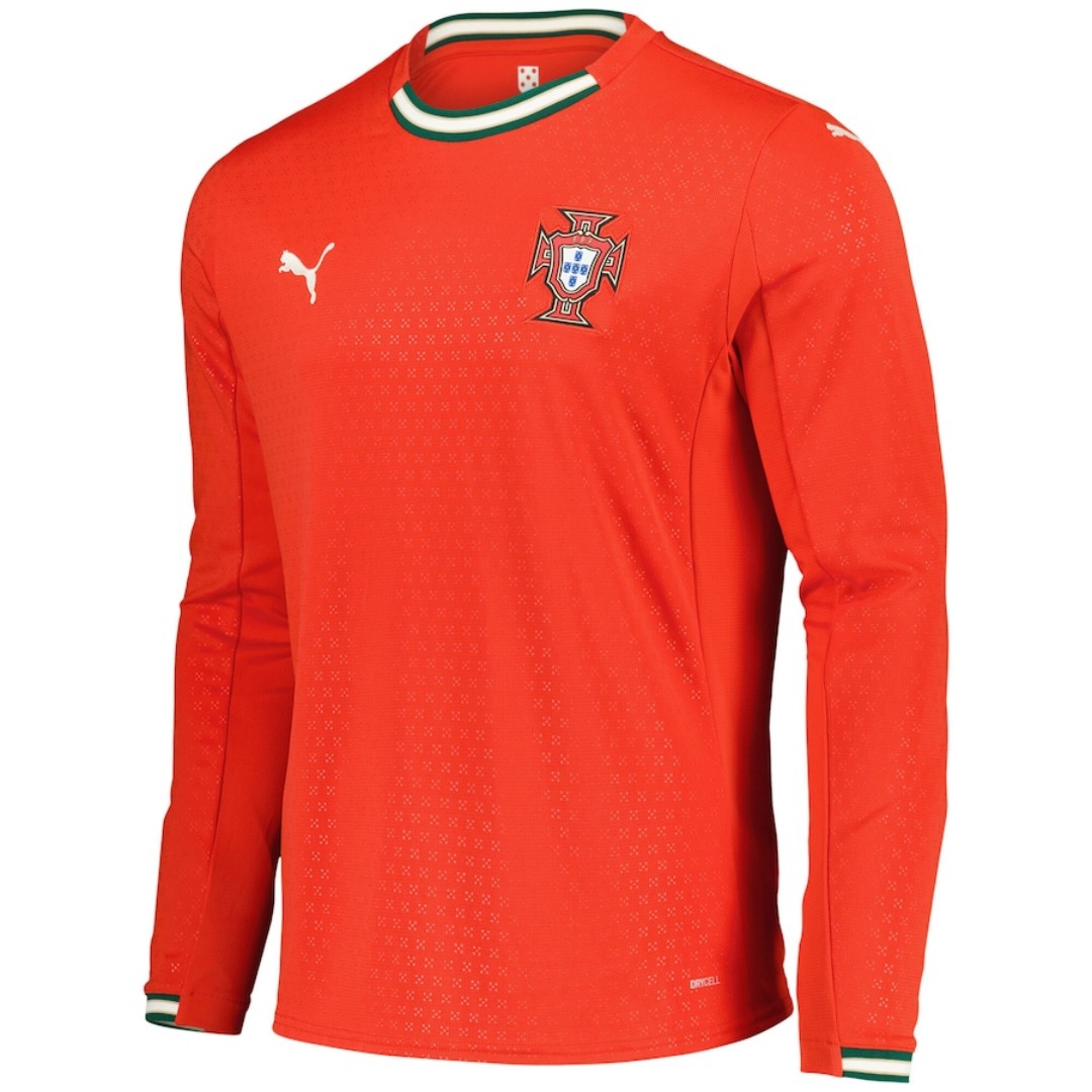 Portugal Home Long Sleeve Jersey 2025 - Reps Jerseys