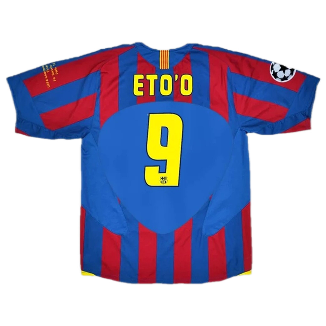 ETO'O #9 Retro Barcelona UCL Final Home Jersey 2005/06 - Reps Jerseys