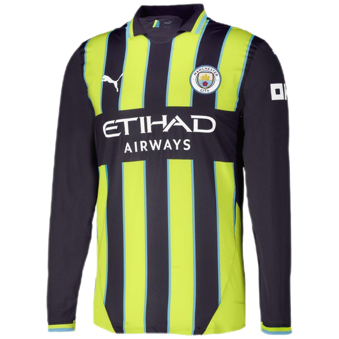 Manchester City Away Long Sleeve Jersey 2024/25 - Reps Jerseys