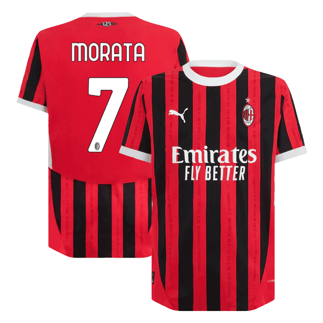 MORATA #7 AC Milan Home Jersey Player Version 2024/25 - Reps Jerseys