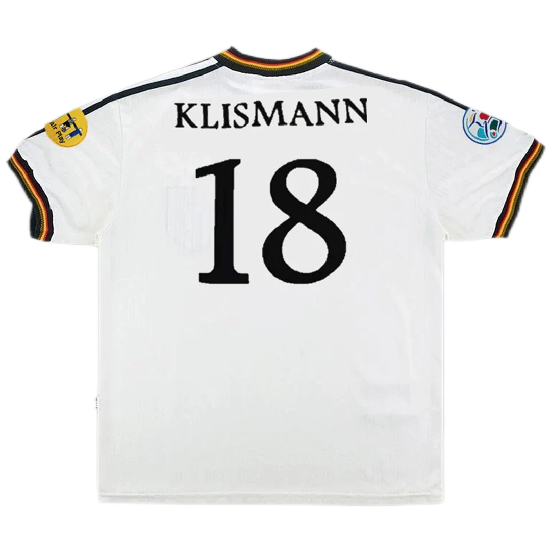 Germany KLINSMANN #18 Retro Jersey Home Euro Cup 1996 - Reps Jerseys