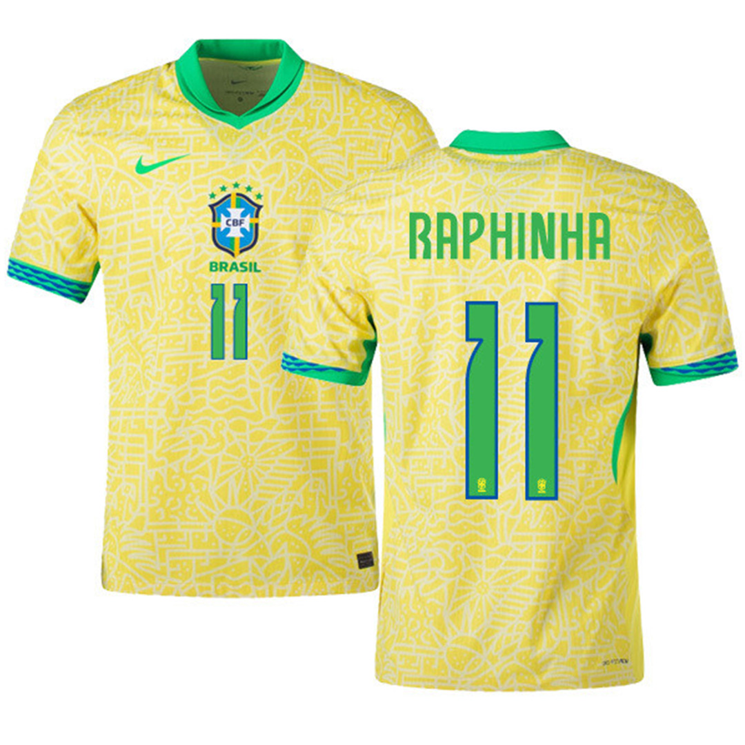 [Super Replica] RAPHINHA #11 Brazil Home Jersey Copa America 2024 - Reps Jerseys