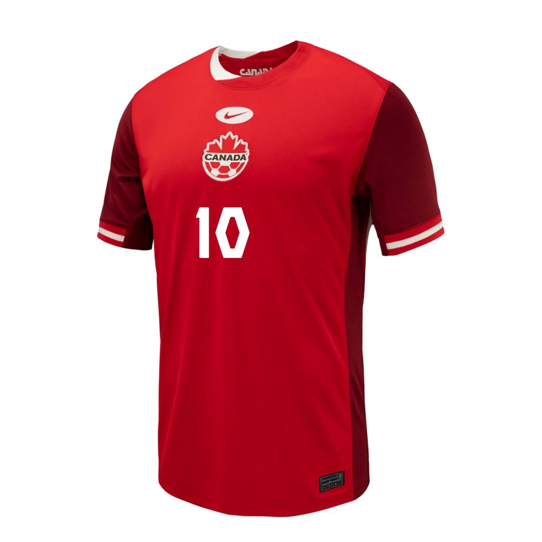 J. DAVID #10 Canada Home Jersey Copa America 2024 - Reps Jerseys
