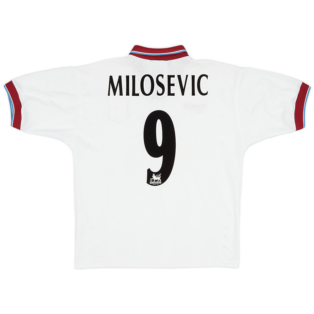MILOSEVIC #9 Retro Aston Villa Away Jersey 1996/98 - Reps Jerseys