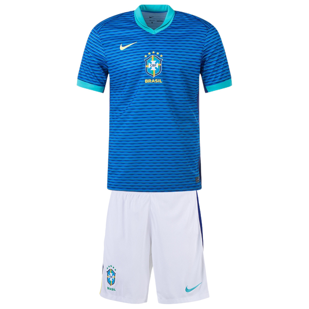 Kids Brazil Away Kit Copa America 2024 - Reps Jerseys