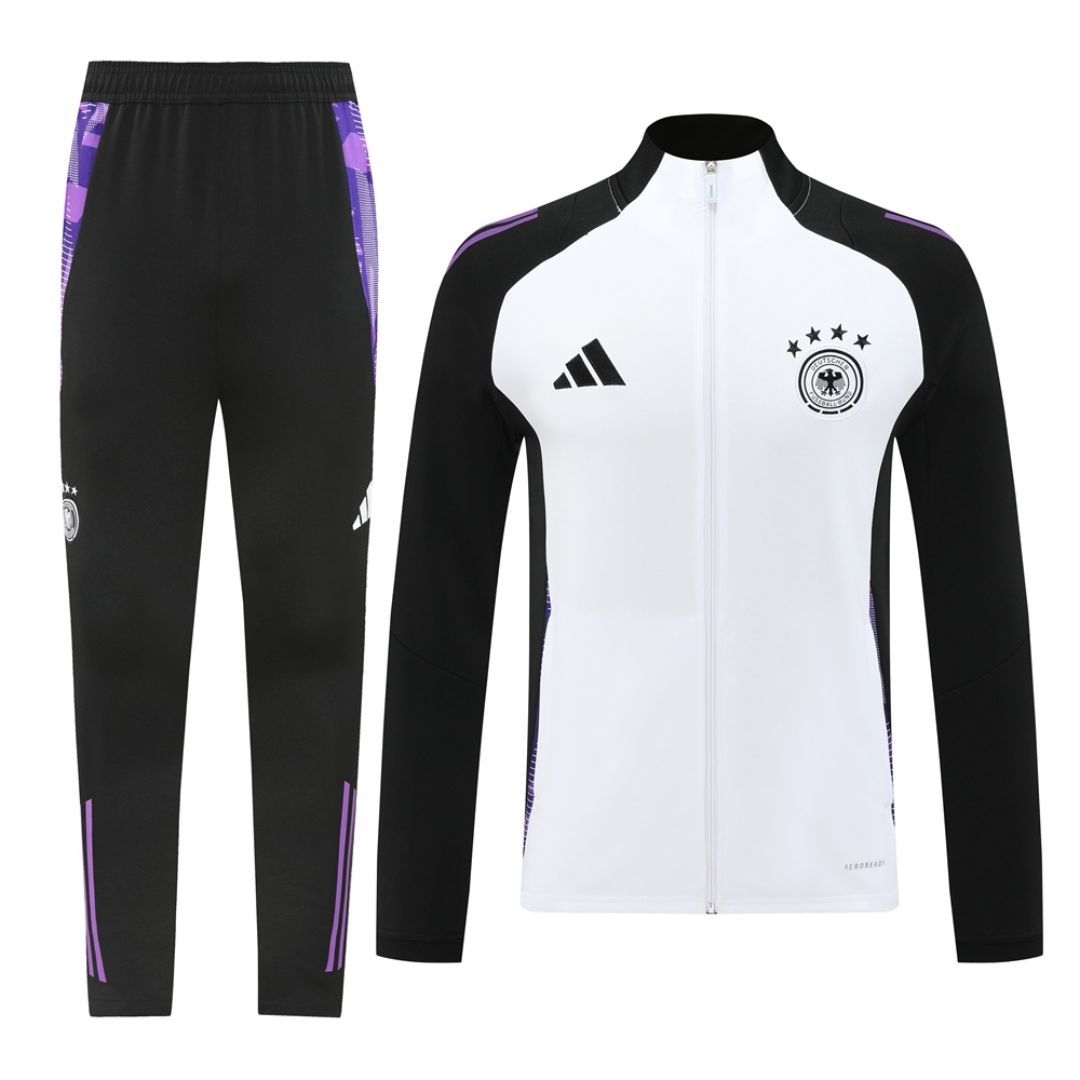 Germany Training Jacket Kit (Jacket+Pants) White 2024 - Reps Jerseys