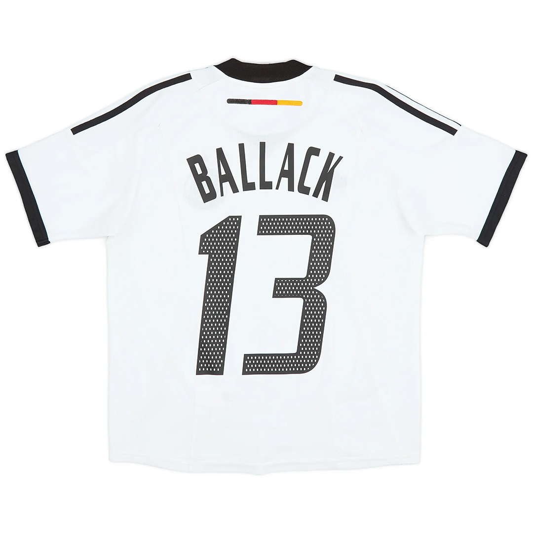 BALLACK #13 Retro Germany Home Jersey World Cup 2002 - Reps Jerseys