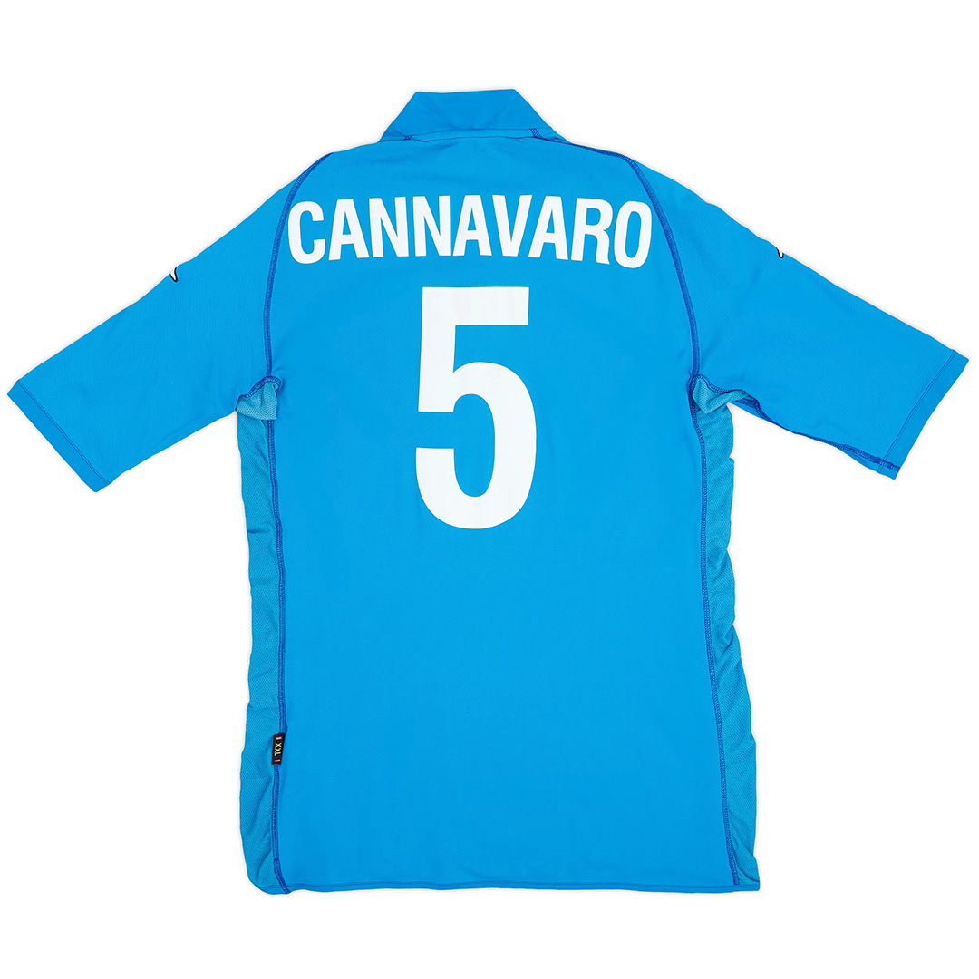 CANNAVARO #5 Retro Italy Home Jersey World Cup 2002 - Reps Jerseys