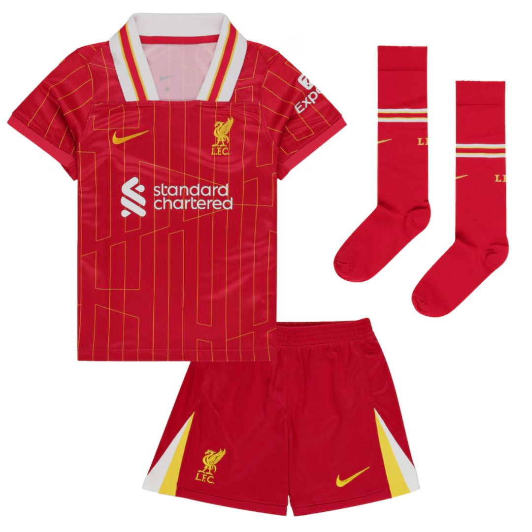 Kids Liverpool Home Full Jersey Kit 2024/25 - Reps Jerseys