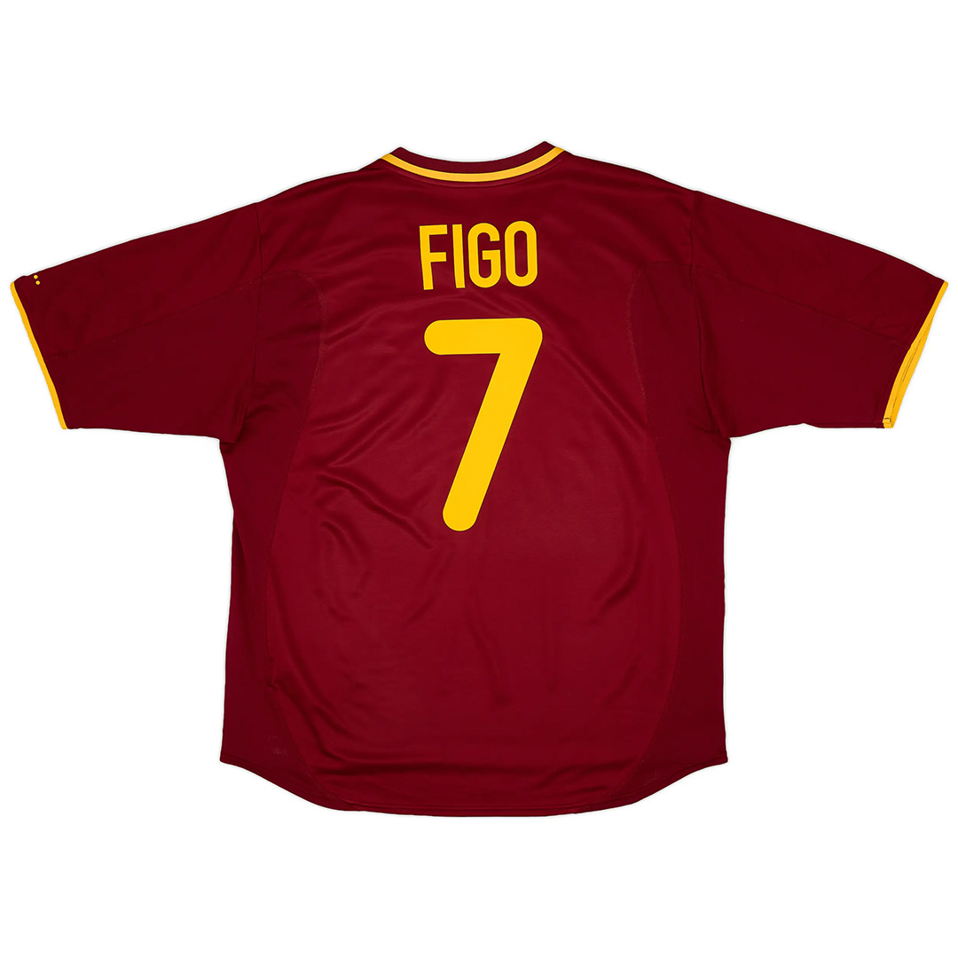FIGO #7 Portugal Retro Home Jersey Euro Cup 2000 - Reps Jerseys