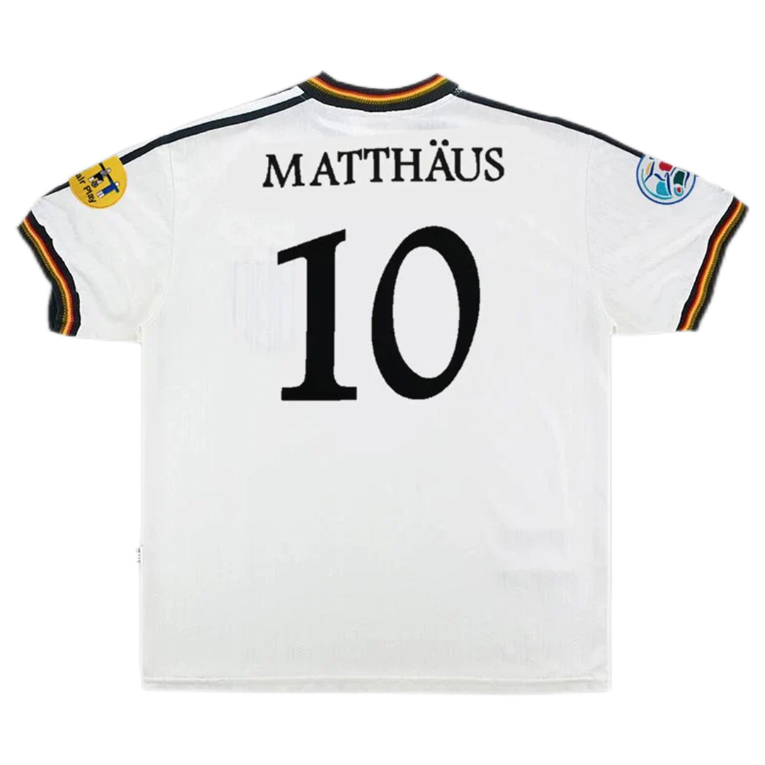 Germany MATTHÄUS #10 Retro Jersey Home Euro Cup 1996 - Reps Jerseys