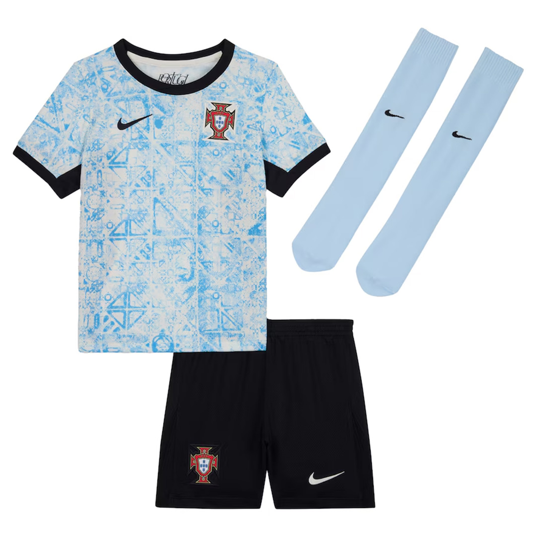 Kids Portugal Away Full Jersey Kit Euro 2024 - Reps Jerseys