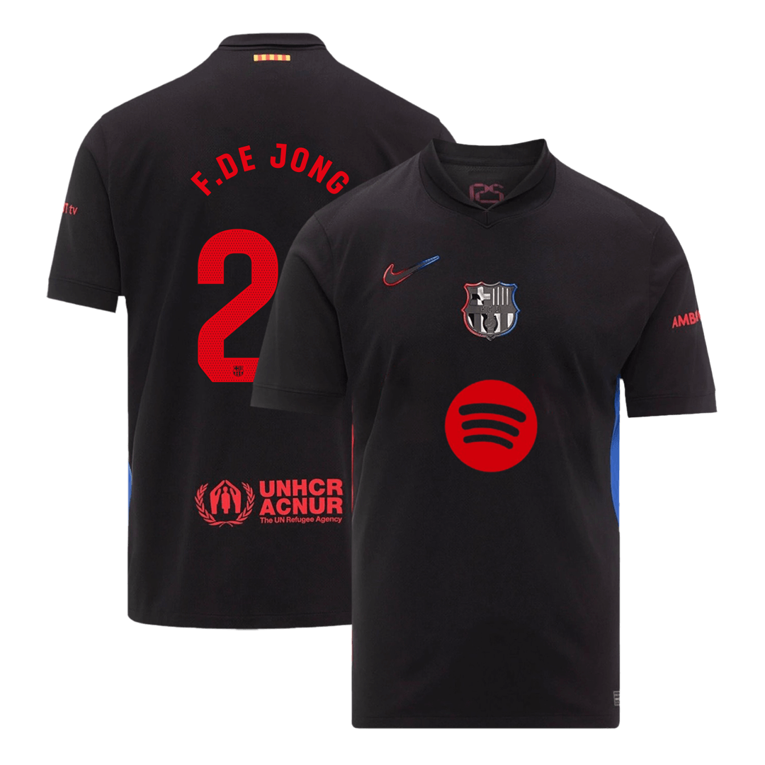 F.DE JONG #21 Barcelona Away Spotify Logo Without Text Jersey 2024/25 - [Super Replica] - Reps Jerseys