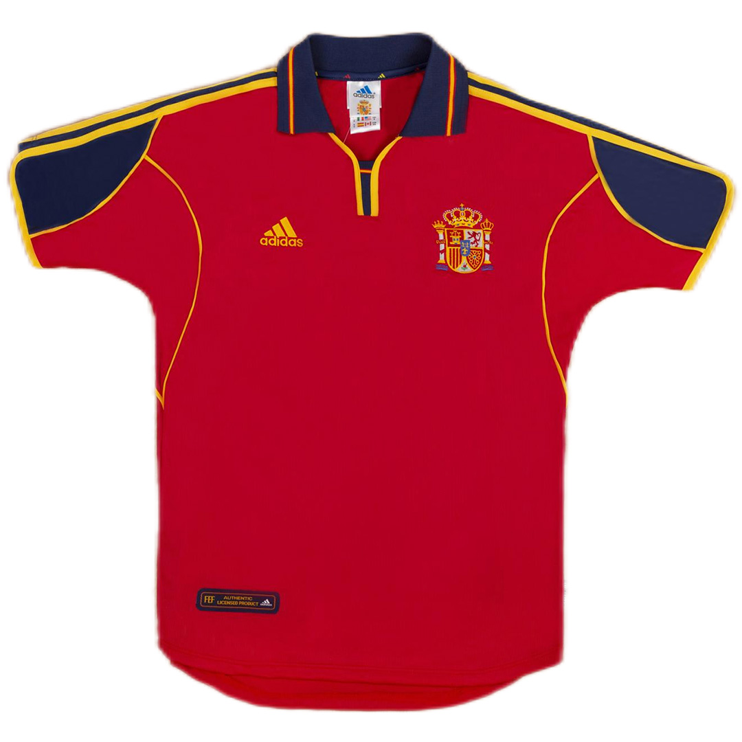 Retro Spain Home Jersey Euro Cup 2000 - Reps Jerseys