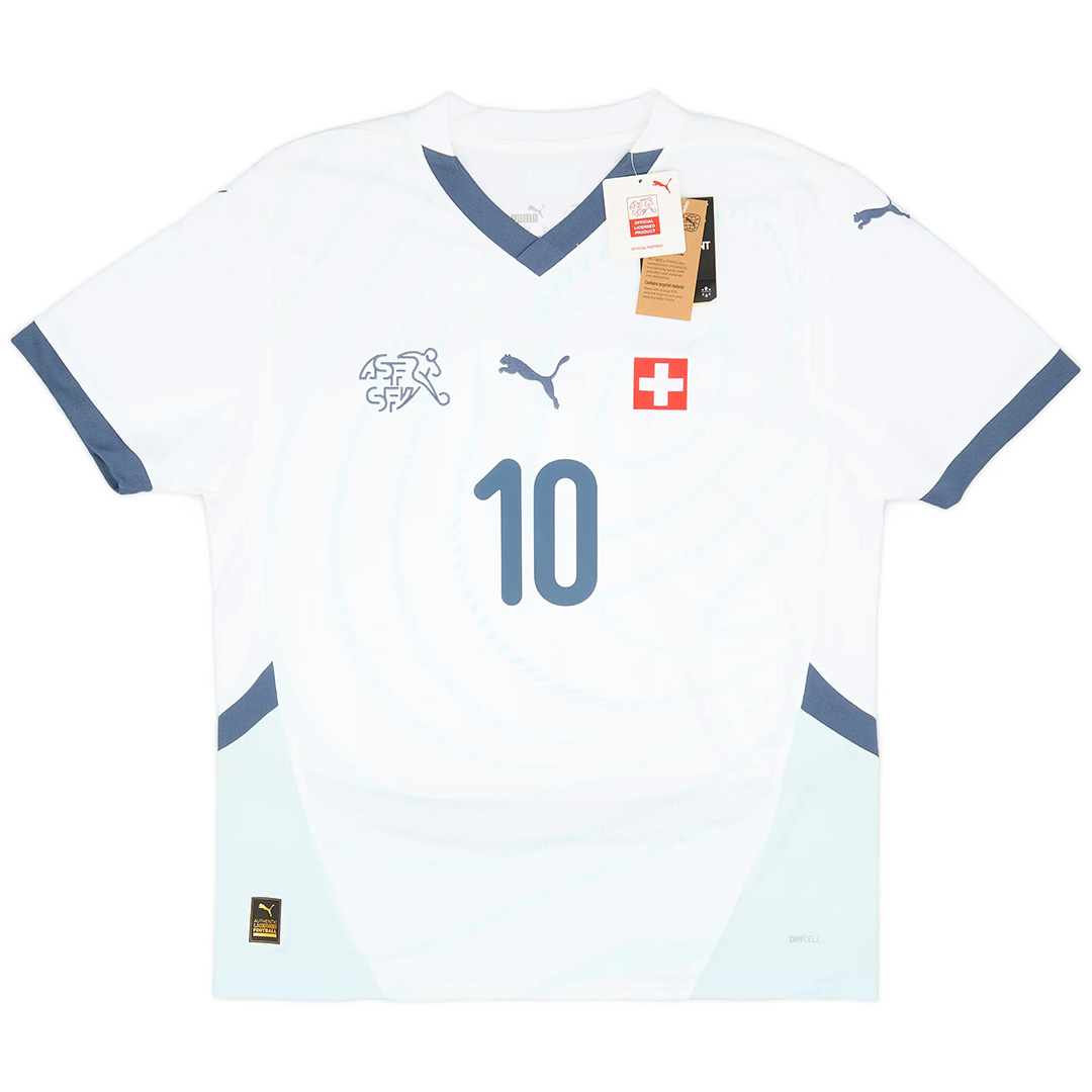 Xhaka #10 Switzerland Away Jersey Euro 2024 - Reps Jerseys