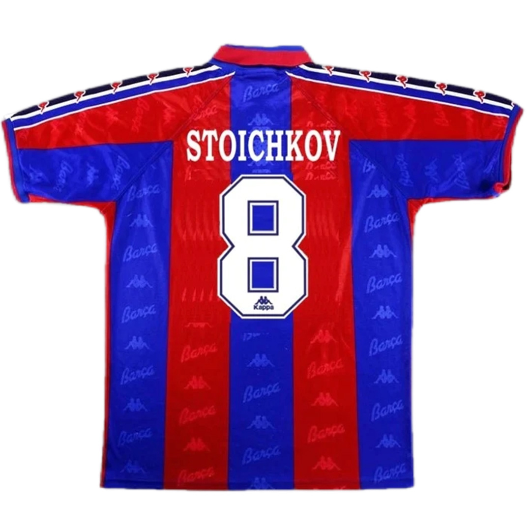 Stoichkov #8 Retro Barcelona Home Jersey 1996/97 - Reps Jerseys