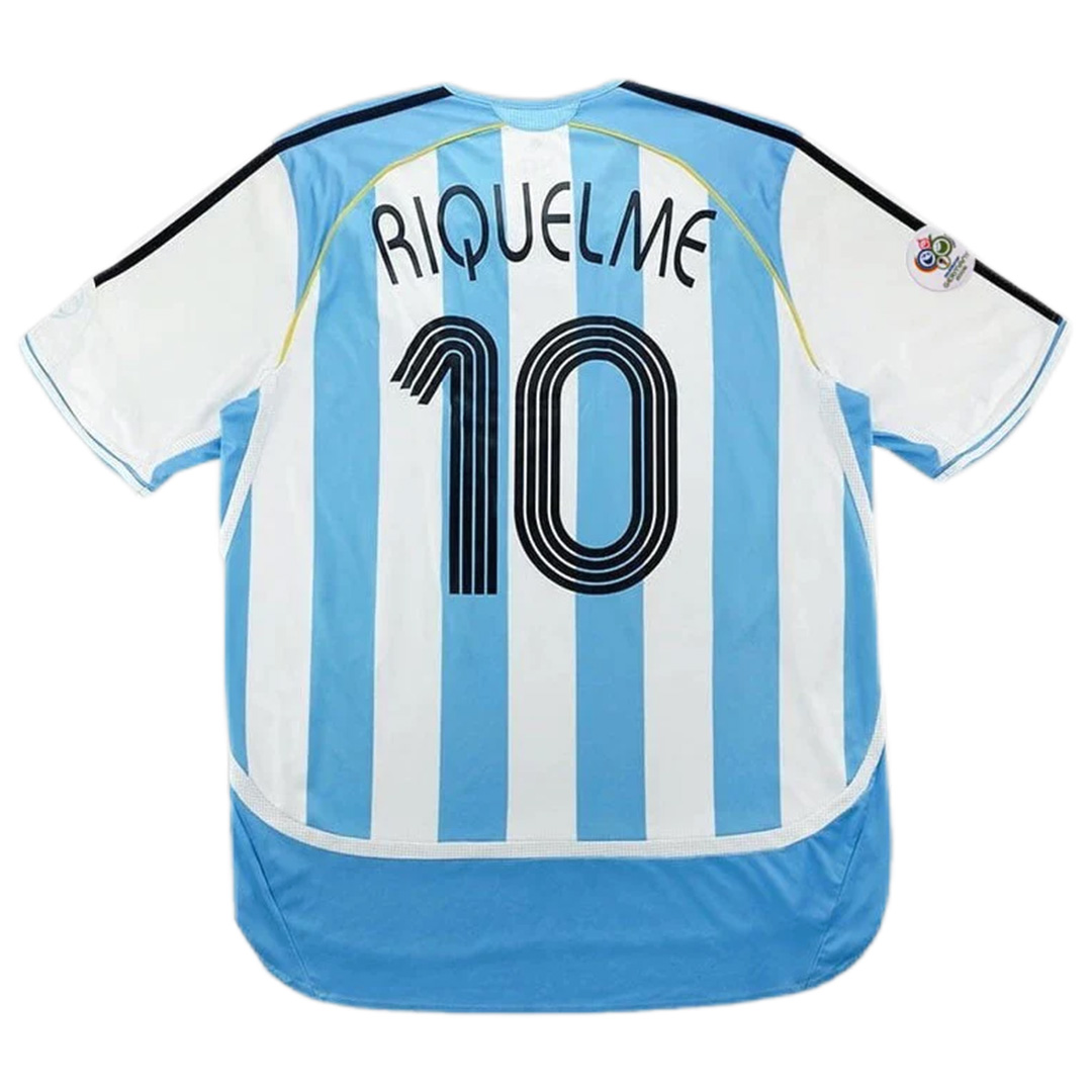 Argentina RIQUELME #10 Retro Jersey Home World Cup 2006 - Reps Jerseys