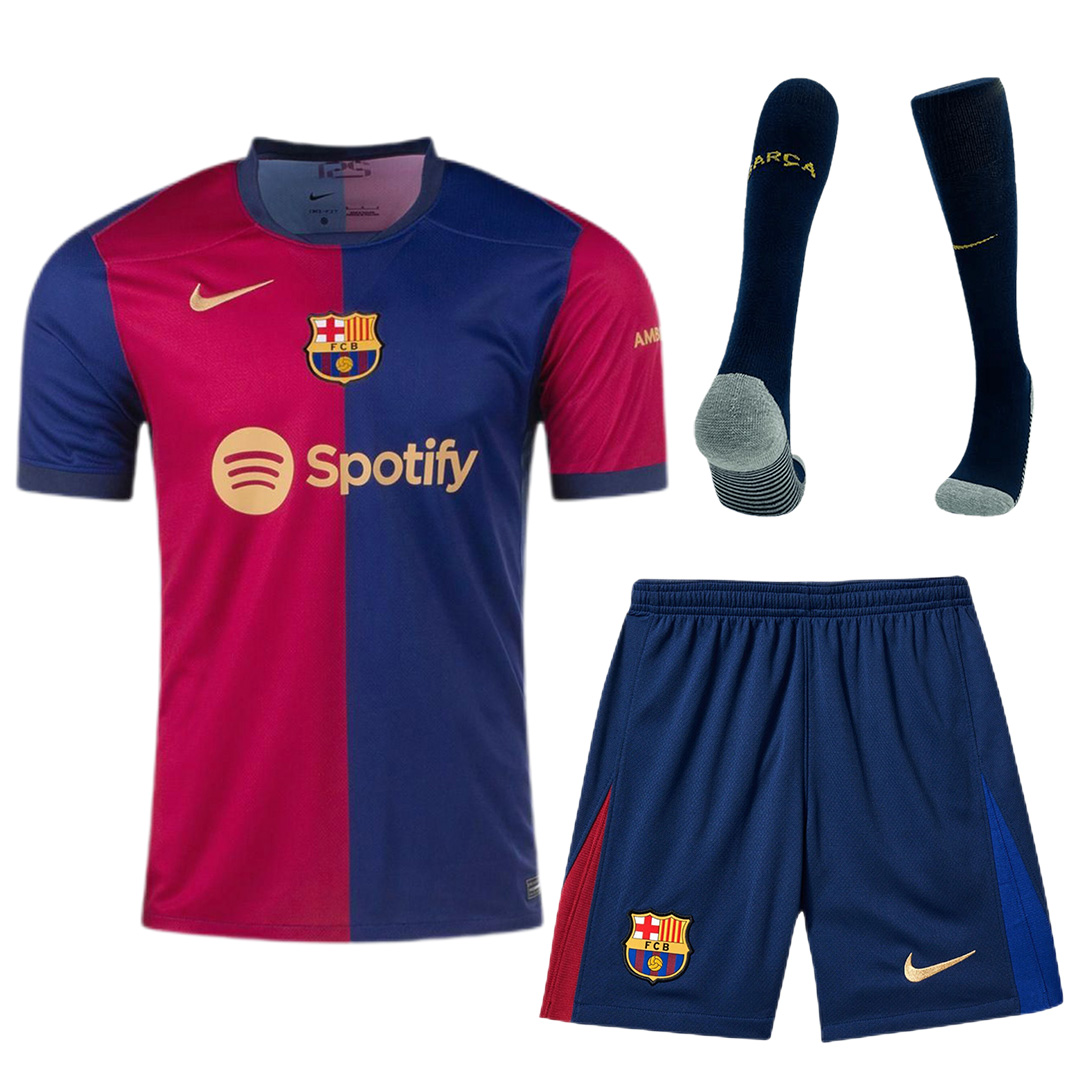 [Super Replica] Barcelona Home Full Kit(Jersey+Shorts+Socks) 2024/25 - Reps Jerseys