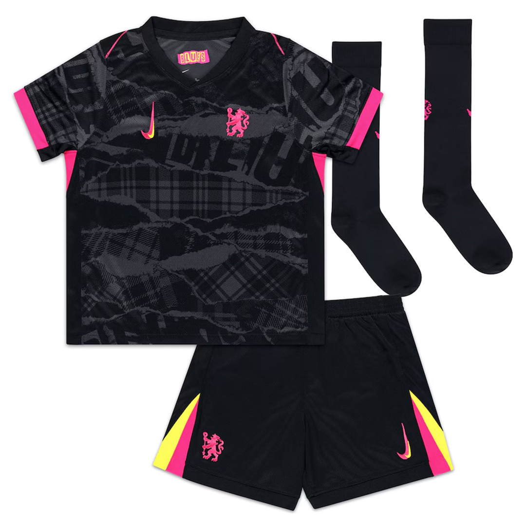 Kids Chelsea Third Full Kit(Jersey+Shorts+Socks) 2024/25 - Reps Jerseys