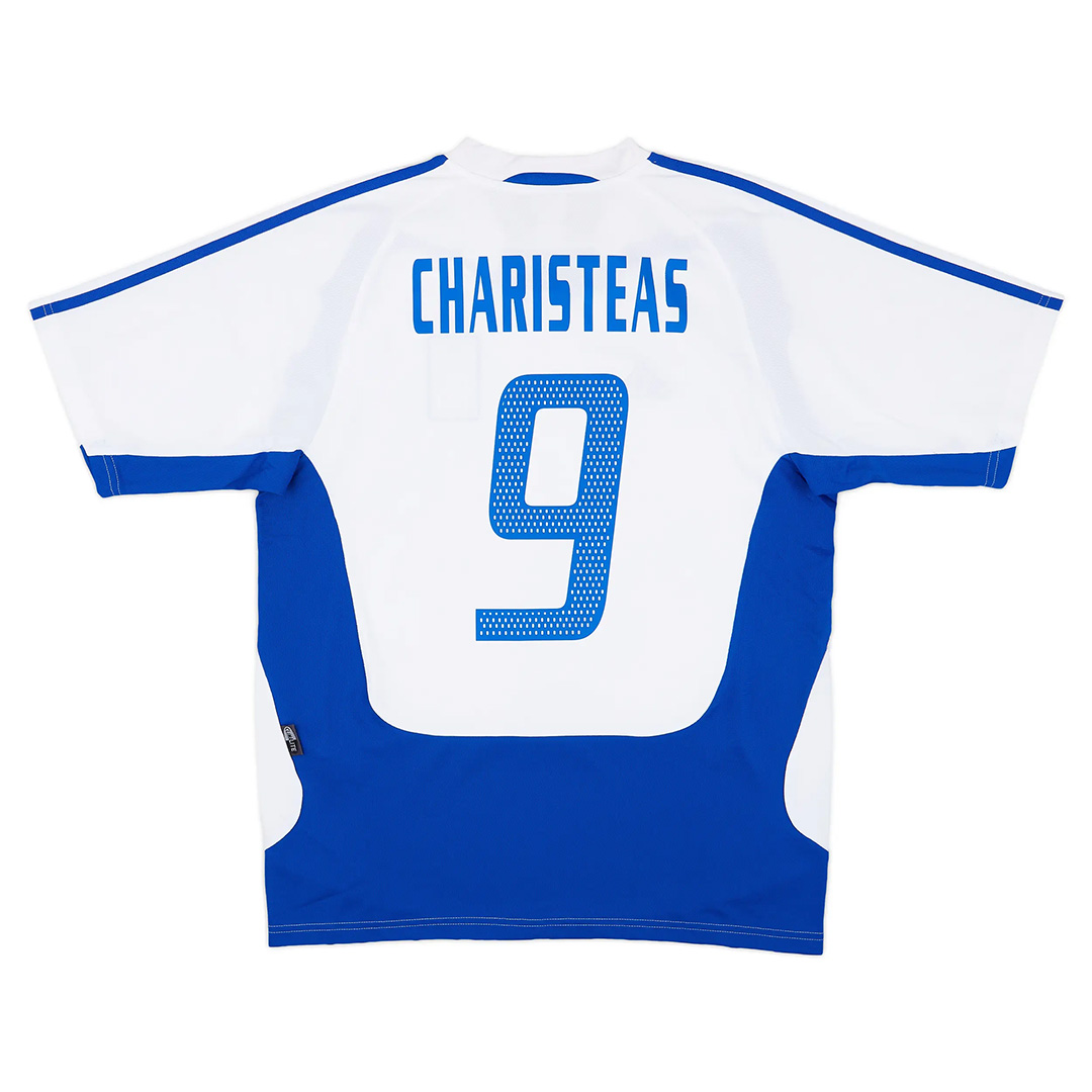 CHARISTEAS #9 Retro Greece Away Jersey Euro Cup 2004 - Reps Jerseys
