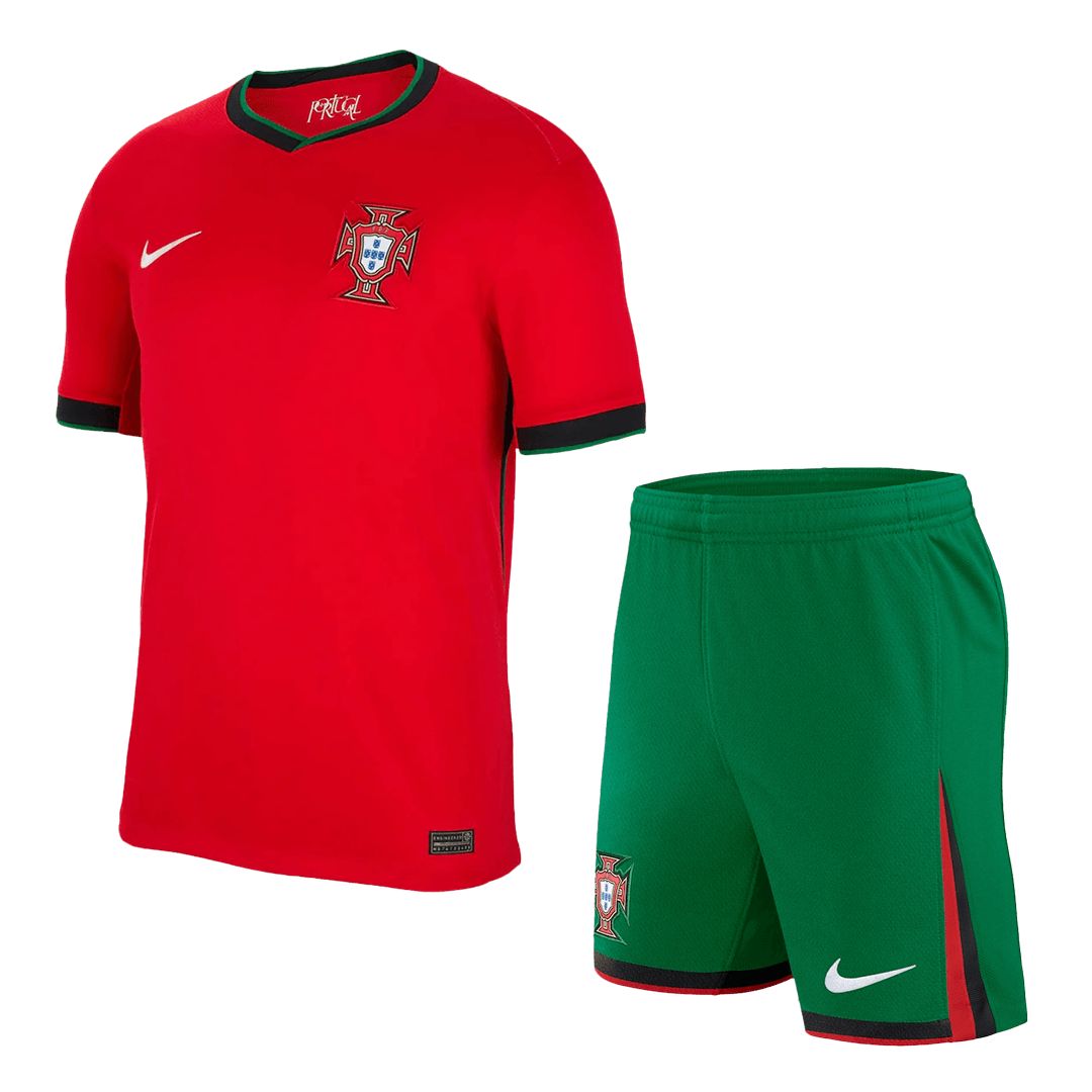 [Super Replica] Portugal Home Whole Kit(Jersey+Shorts+Socks) Euro 2024 - Reps Jerseys