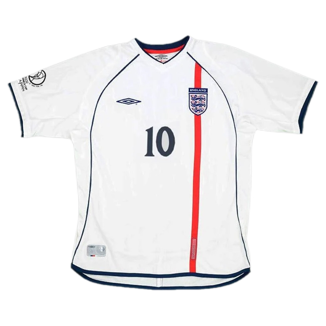 Owen #10 Retro England Home Jersey World Cup 2002 - Reps Jerseys