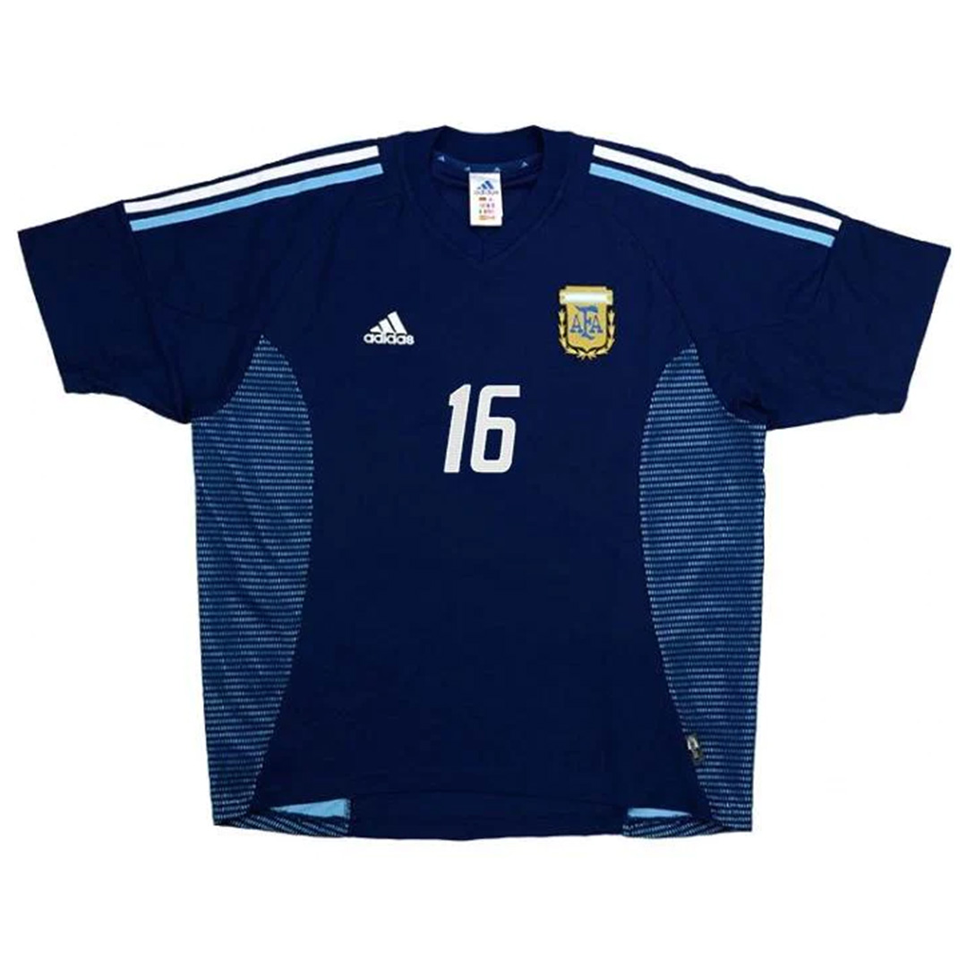 AIMAR #16 Retro Argentina Away Jersey World Cup 2002 - Reps Jerseys