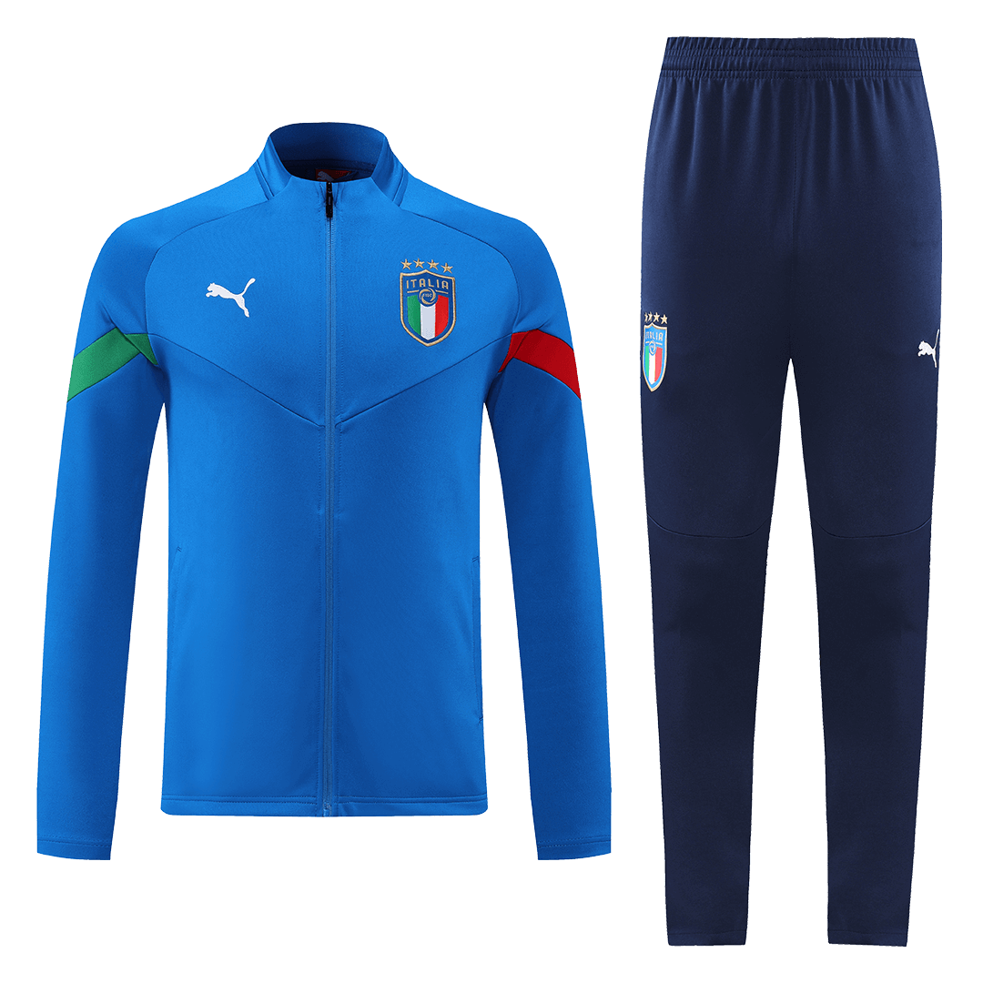 Italy Training Jacket Kit (Jacket+Pants) Blue 2022/23 - Reps Jerseys
